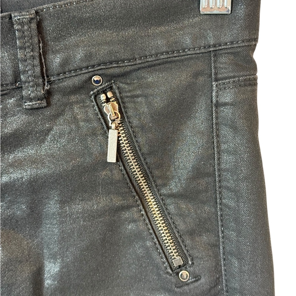 White House Black Market Coated Black Skinny Jens - Picture 4 of 7